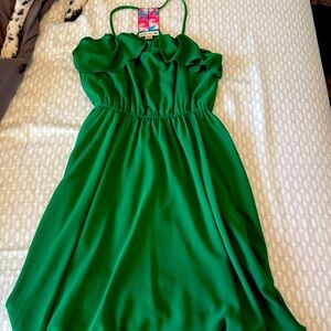 Green Aztec Back Dress